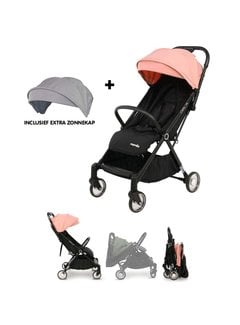 Nania ORLA - Compact pram - with grey and pink sun canopy - automatically foldable