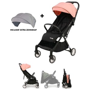 Nania ORLA - Compact pram - with grey and pink sun canopy - automatically foldable