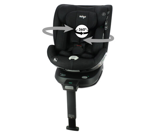 Migo SOFTY - Isofix car seat - 360° swivel - i-Size - Child height from 40 to 150 cm - from birth to 12 years
