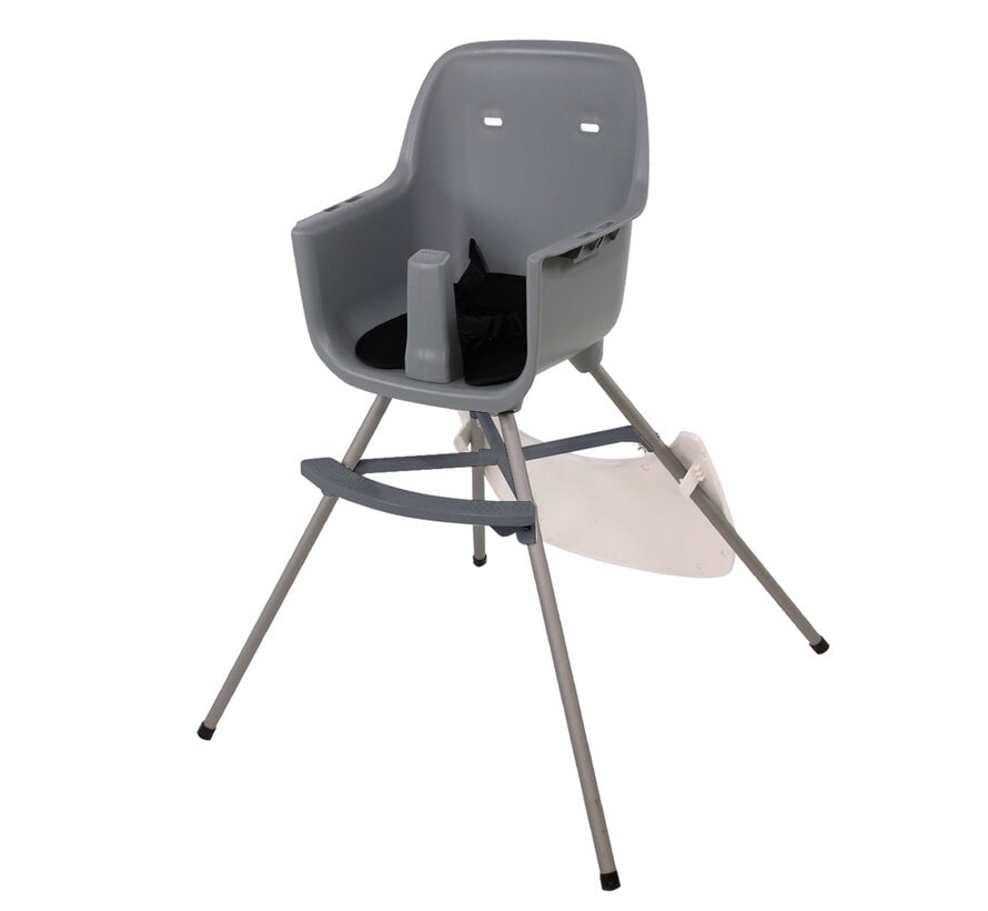Nania Irene - High chair - from 6 to 36 months - Removable top - 3-point harness - Grey, White