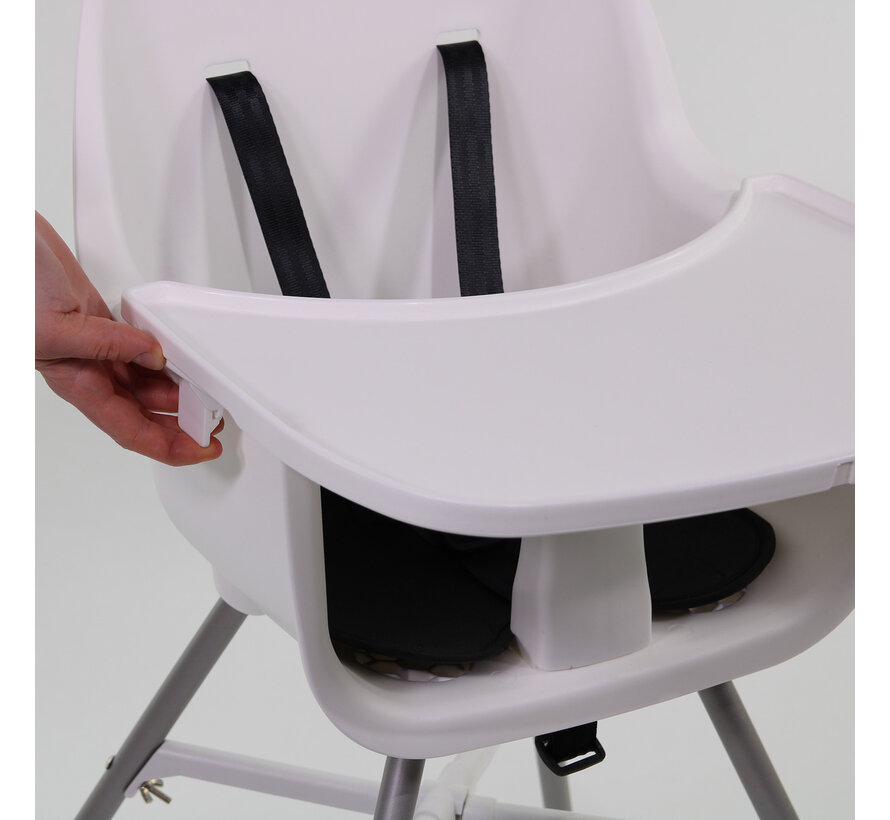 Nania Irene - High chair - from 6 to 36 months - Removable top - 3-point harness - Grey, White