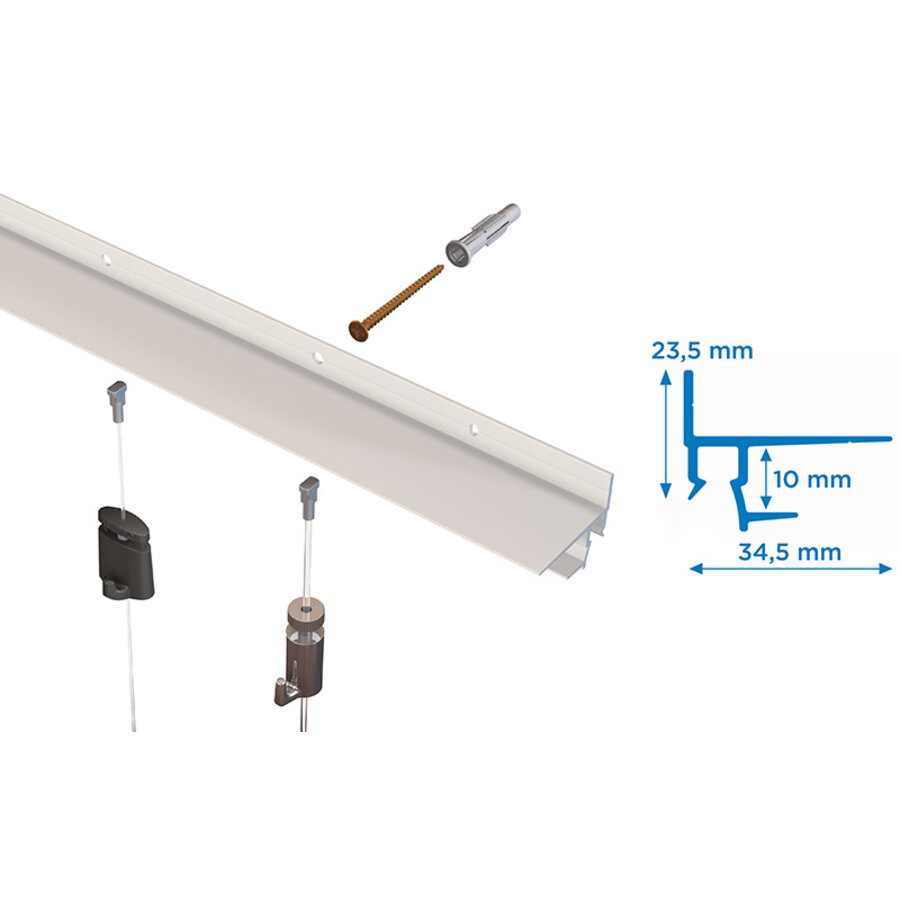 Artiteq Shadowline Masonry - voor op stenen wand. Pakket van 5 stuks-3