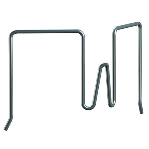 Scheidingswandhaak flex - staalkleurig 