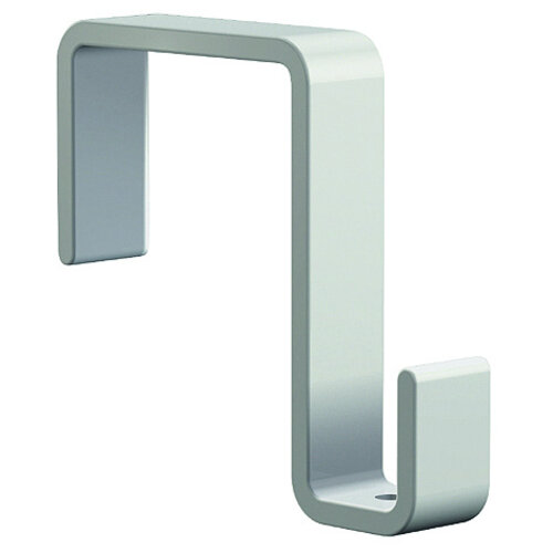 Wandplaat haak -wit voor 21 mm. dik plaat 