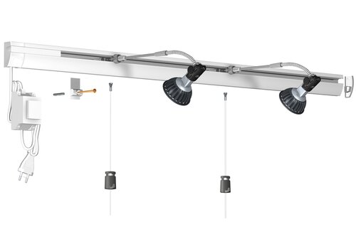 Combi Rail Pro Light 4 m, compleet set. 