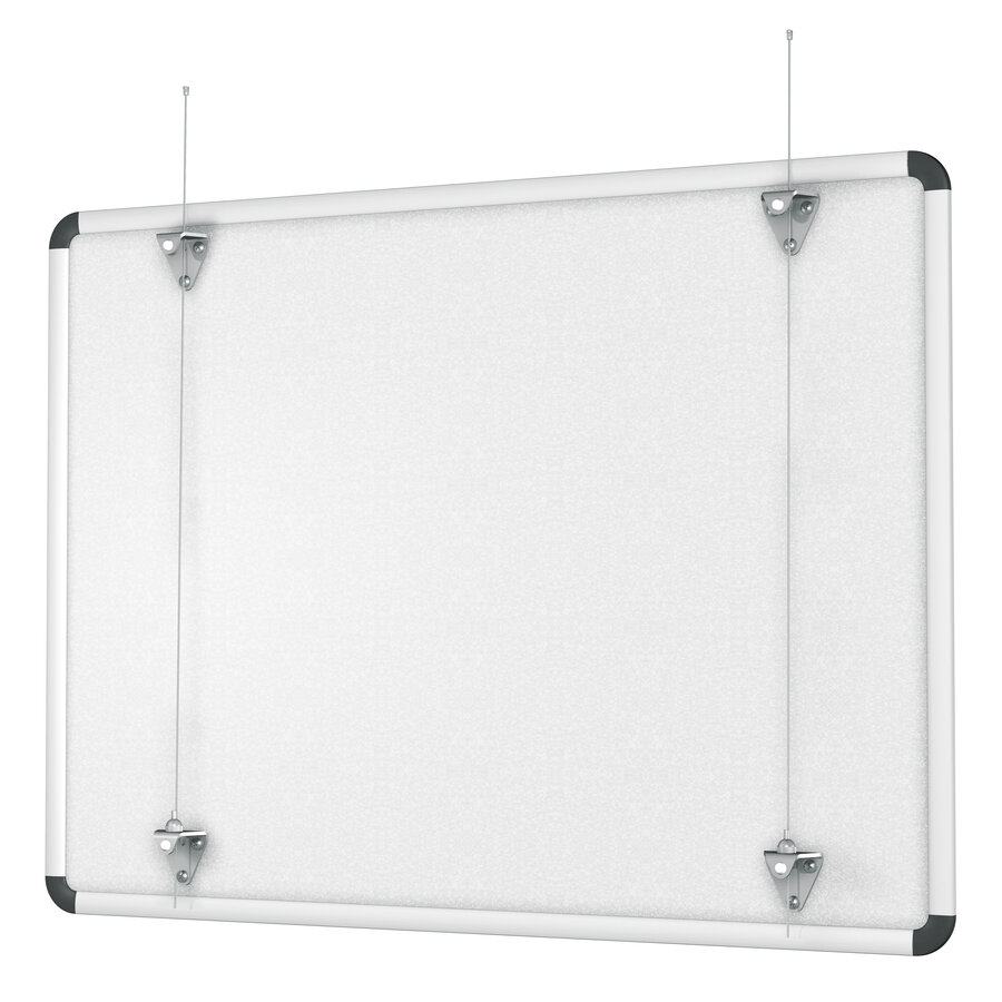 Whiteboard ophangset voor het ophangen van white-, of prikborden aan een systeem wand of een schilderij ophangsysteem-1