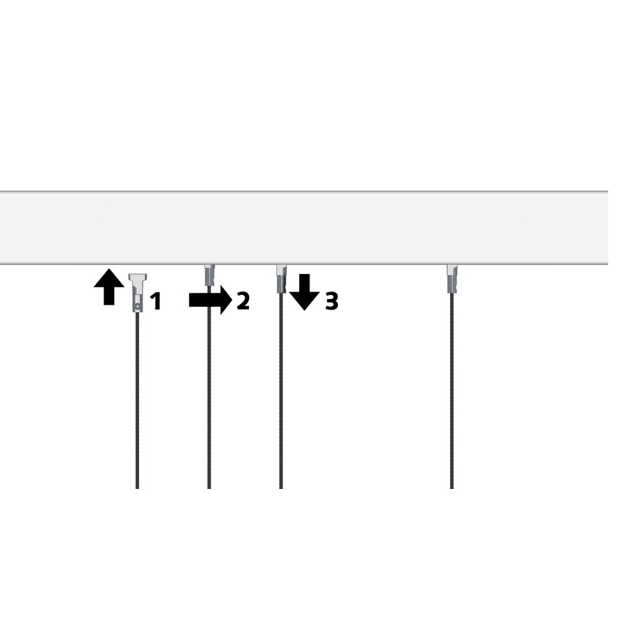 Stang RVS 2mm. met Twister, geleverd per 5 stuks.-3