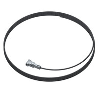 thumb-Artiteq 1 mm. staaldraad zwart met Twister, 3 lengtes: 150, 200 of 300 cm.-2