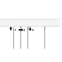 thumb-Artiteq 1 mm. staaldraad zwart met Twister, 3 lengtes: 150, 200 of 300 cm.-3
