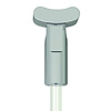 Artiteq  Artiteq 2 mm. perlonkoord met Solid Slider in 5 lengtes: 150, 200, 250, 300 en 500 cm.