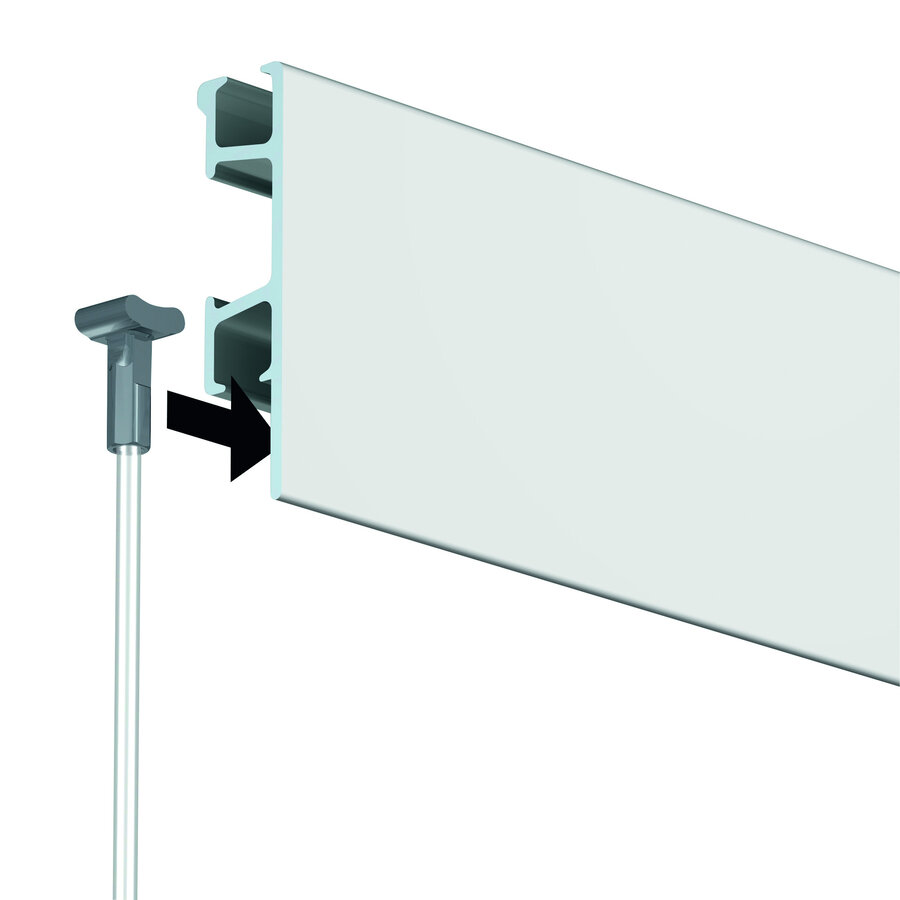 Artiteq 2 mm. perlonkoord met Solid Slider in 5 lengtes: 150, 200, 250, 300 en 500 cm.-3