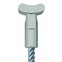 thumb-Artiteq 2 mm. staaldraad met Solid Slider in 5 lengtes: 150, 200, 250, 300 en 500 cm.-1