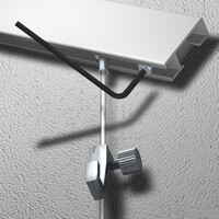 thumb-Artiteq 2 mm. staaldraad met Solid Slider in 5 lengtes: 150, 200, 250, 300 en 500 cm.-6