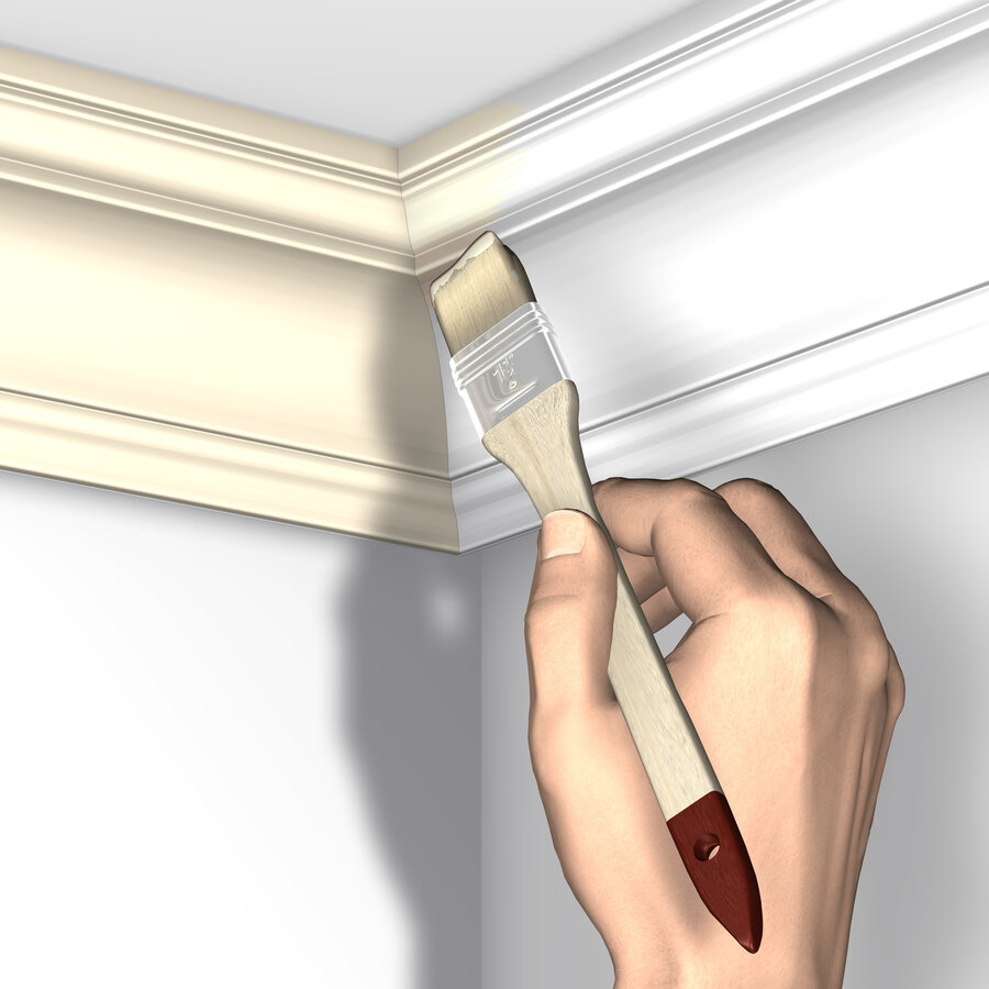 Artiteq Kroonlijst CX 126 Modern primer, te lijmen op Deco Rail. L=200 cm.-6