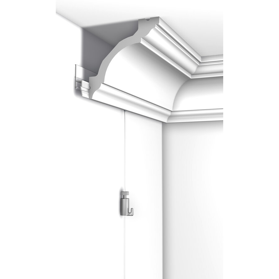 Artiteq Kroonlijst CX 126 Modern primer, te lijmen op Deco Rail. L=200 cm.-7