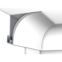 thumb-Artiteq Kroonlijst CX 126 Modern primer, te lijmen op Deco Rail. L=200 cm.-1