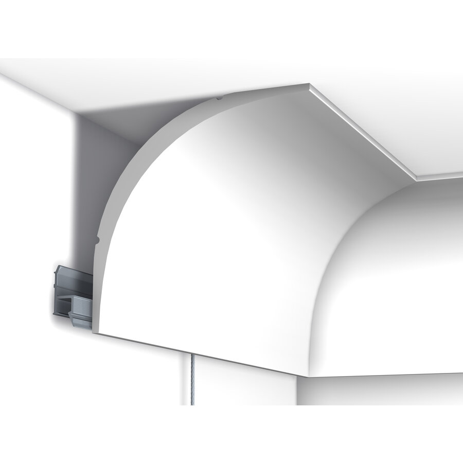 Artiteq Kroonlijst CX 126 Modern primer, te lijmen op Deco Rail. L=200 cm.-1