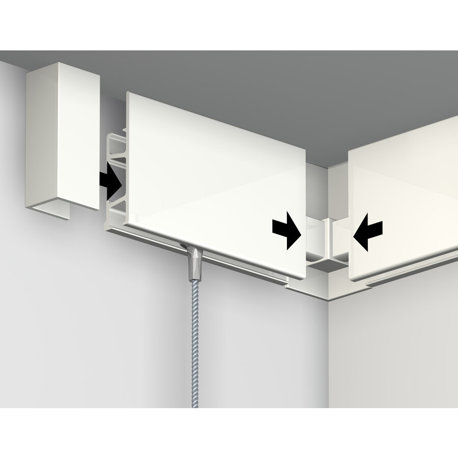 Eindkap Clickrail Pro wit-2