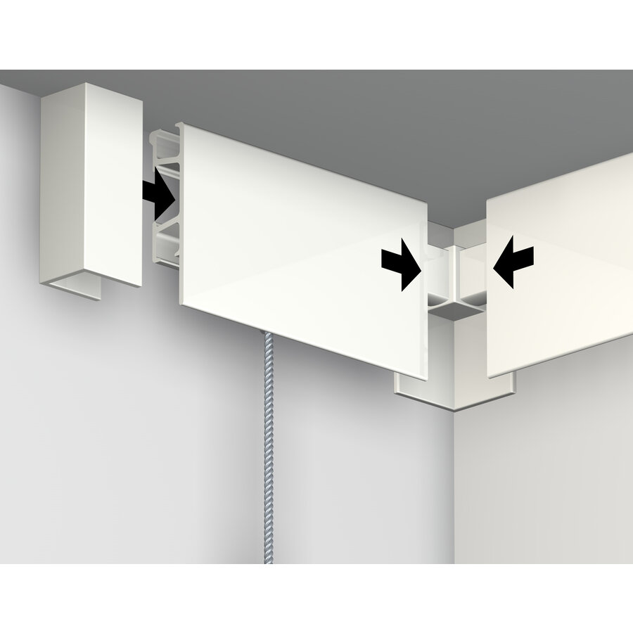 Hoekverbinder Clickrail Pro wit-2