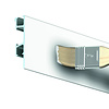 Artiteq schilderij-ophangsystemen Artiteq Click Rail Pro wit-primer RAL 9016, schilderij-ophangsysteem voor zwaardere belasting, max 50 kg.  5 lengtes van 2 meter.