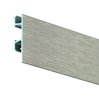 thumb-Artiteq Click Rail Pro geborsteld aluminium, Schilderij-ophangsysteem voor zwaardere belasting, max. 50 kg/m.  5 lengtes van 2 meter.-1