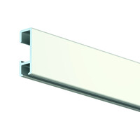 thumb-Artiteq Click Rail wit-RAL 9010, Schilderij ophangsysteem voor aan de wand. belastbaar tot 20 kg/m. 5 lengtes van 2 meter.-3