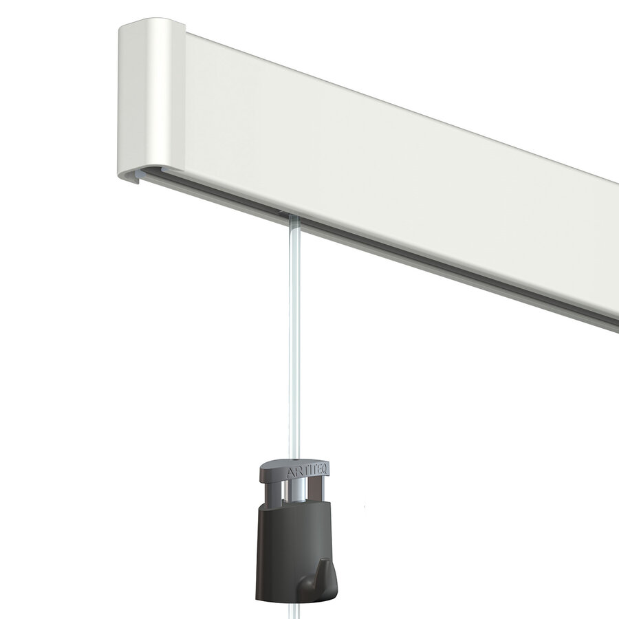 Eindkap Click Rail wit, kleur wit-3