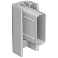 thumb-Eindkap Click Rail alu, kleur grijs-1