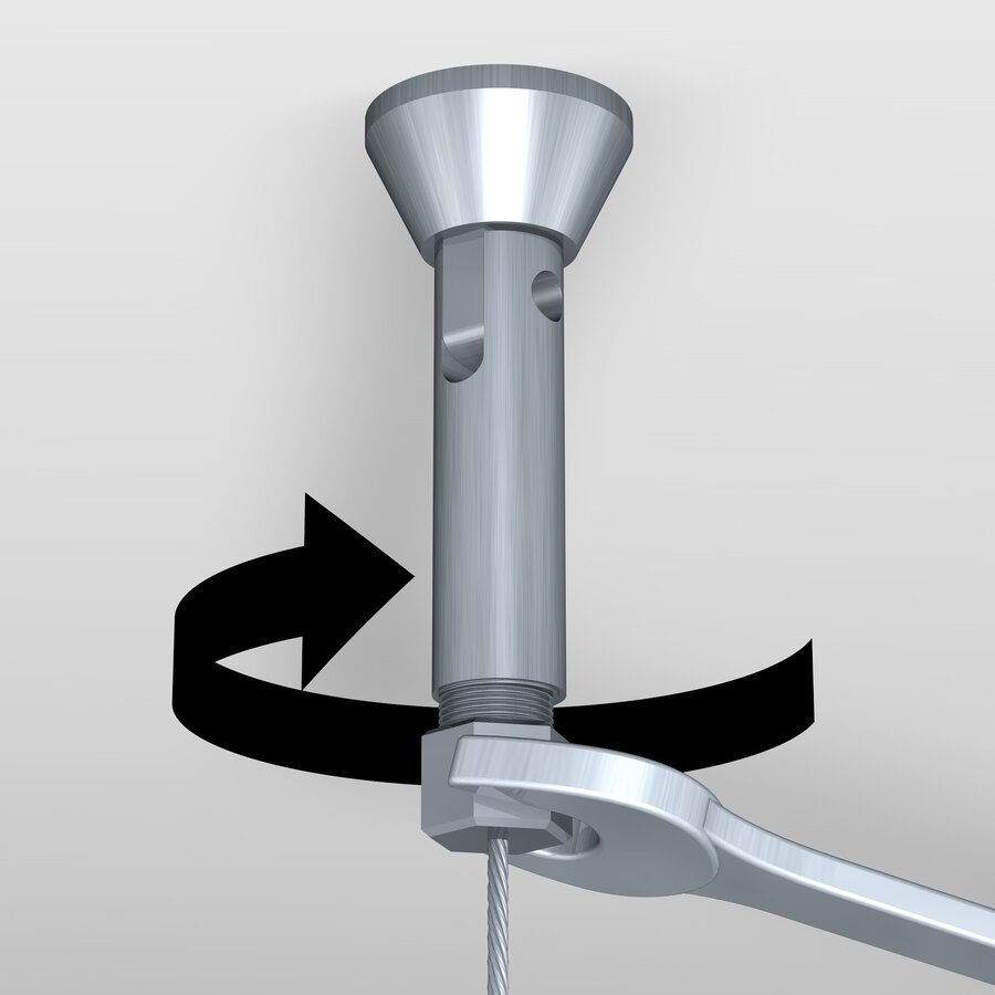 Artiteq Display IT - 2 mm. staalkabel voor het bevestigen van de displays op muur of plafond-4