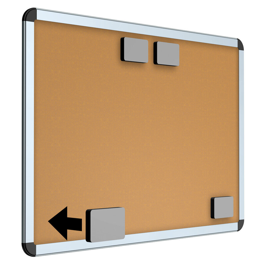 Magneet met rubberen bekleding om whiteboards op te hangen.-2