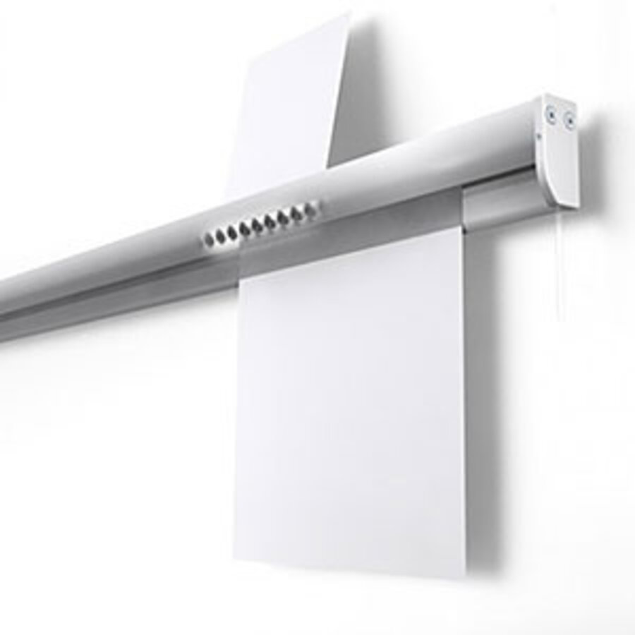 Stas Knikker Rail wit, 2 lengtes van 100 cm. Incl. montage matariaal-1