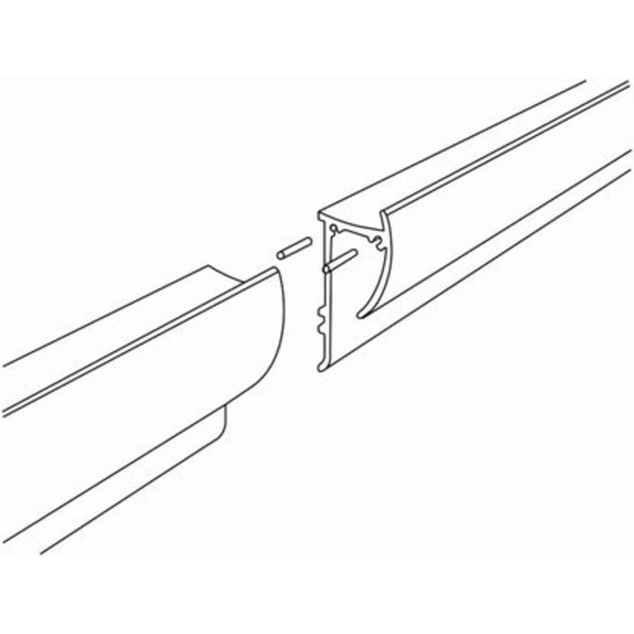 Knikkerrail connector set om 2 knikkerrails onzichtbaar te koppelen-1