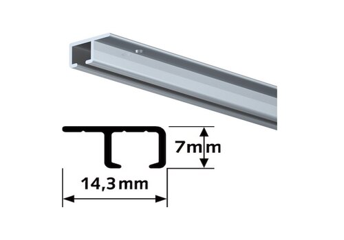 Top Rail alu, 10 lengtes van 3 meter 