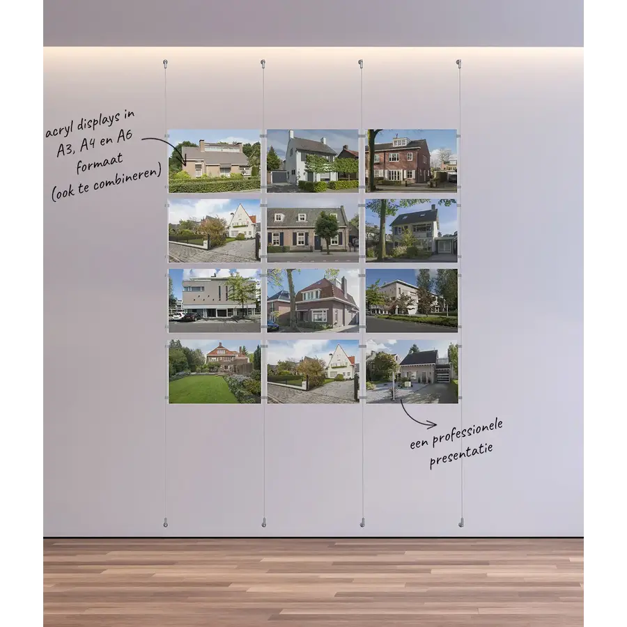 Artiteq Display IT - 2 mm. staalkabel voor het bevestigen van de displays op muur of plafond-2