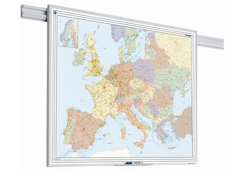 Whiteboard kaart Europa | 90 x 120 cm 