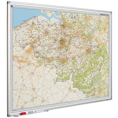 Postcodekaart van Belgie 