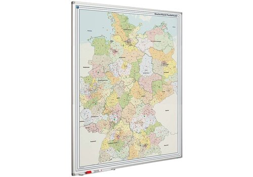 Postcodekaart van Duitsland 