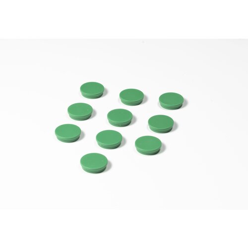 Ronde groene memo magneten, 10 stuks 