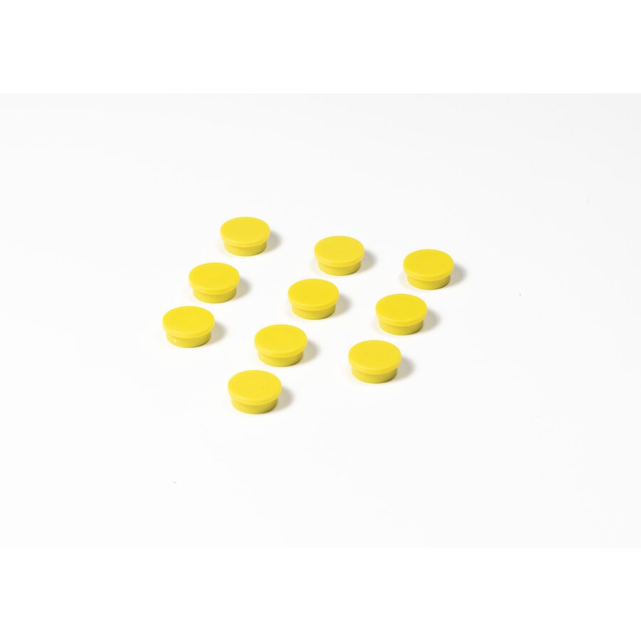 Ronde gele memo magneten in 4 diameters-3