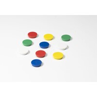 Ronde memo magneten in 4 diameters diverse kleuren
