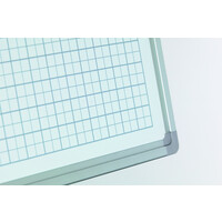 thumb-Whiteboard bedrukt met ruitjes van 2 x 2 cm. (1 x 1 cm)-2
