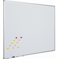 thumb-Whiteboard bedrukt met ruitjes van 2 x 2 cm. (1 x 1 cm)-1