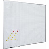 thumb-Whiteboard Geruit wit 2 x 2 cm. (1x1)-1