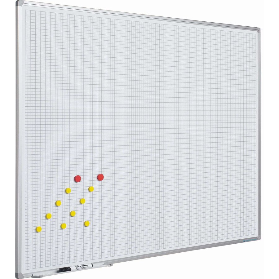 Whiteboard Geruit wit 2 x 2 cm. (1x1)-1