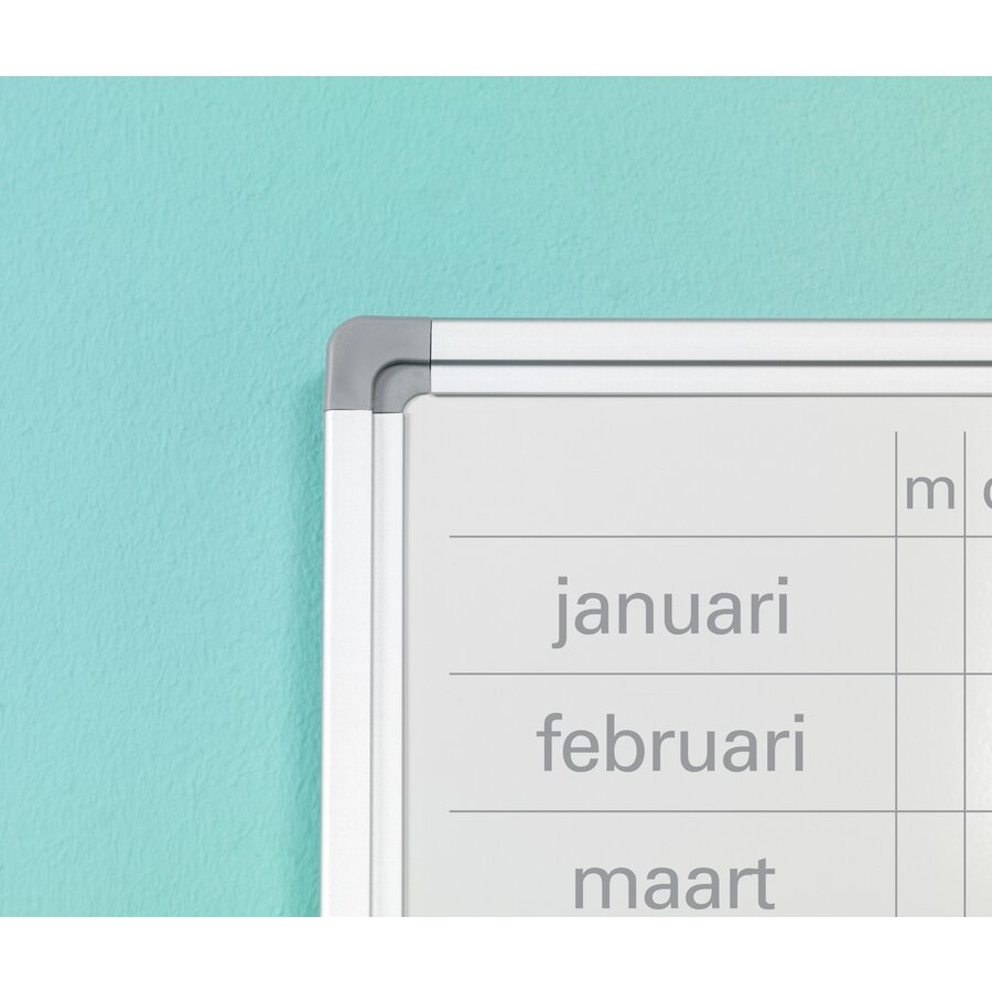 Planbord Jaarplanner dagen horizontaal en maanden verticaal-2
