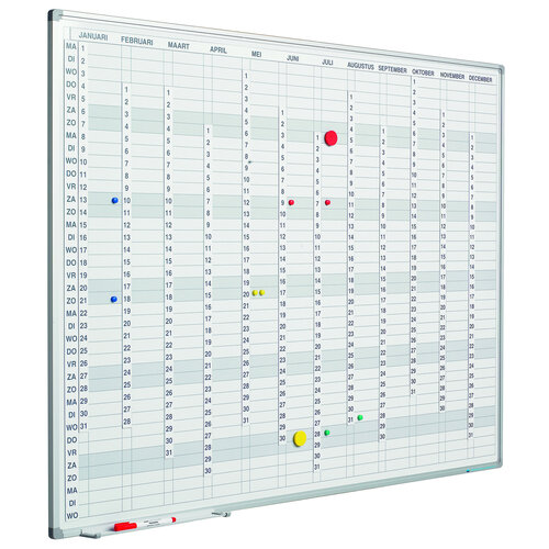 Planbord jaarplanner cijferstrips en stroken en Softline profiel 