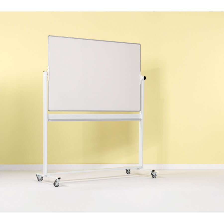 Kantelbaar dubbelzijdig wit email-stalen whiteboard-3