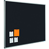 Smit-Visual Prikbord Bulletin: zwart-2209 met 16 mm. Softline profiel. Incl. montage set