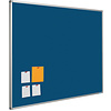Smit-Visual Prikbord Bulletin: blauw-2214 met 16 mm. Softline profiel. Incl. montage set