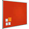 Smit-Visual Prikbord Bulletin: oranje-2211 met 16 mm. Softline profiel. Incl. montage set